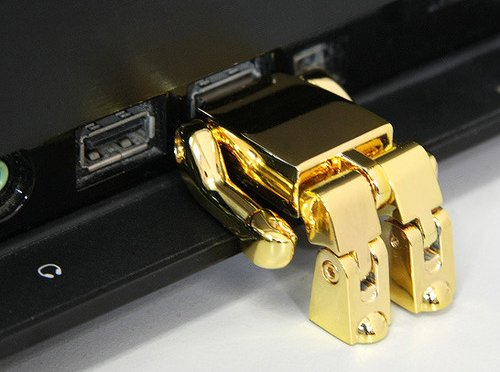 Gold Robot USB Drive