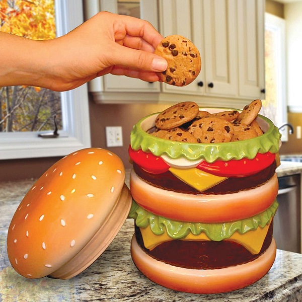 Cheeseburger Cookie Jar