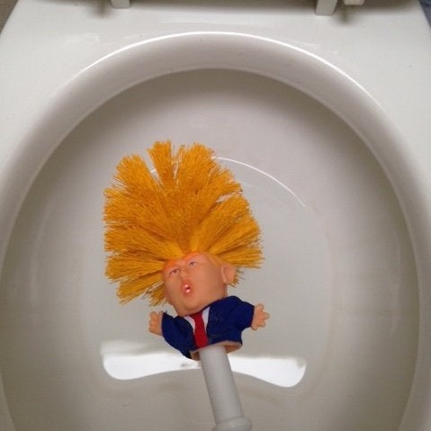 Donald Trump Toilet Bowl Brush