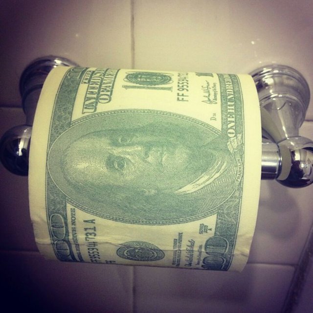 Hundred Dollar Bill Toilet Paper