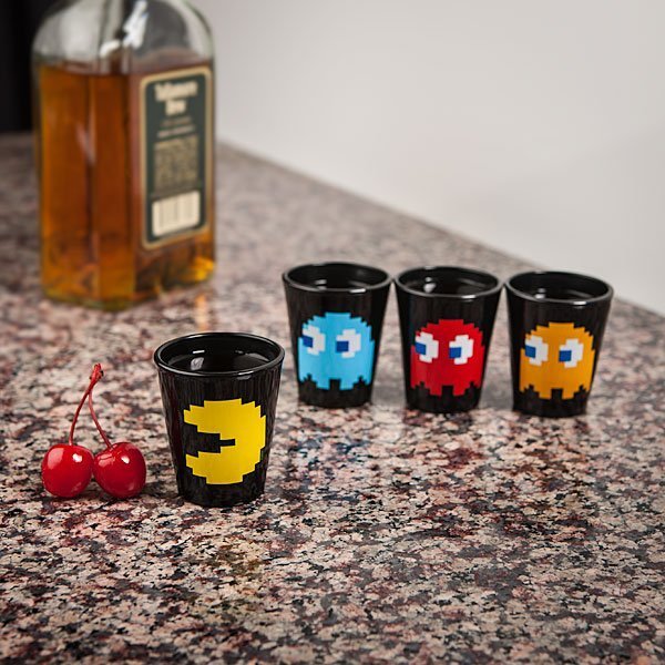 Pac-Man Shot Glasses